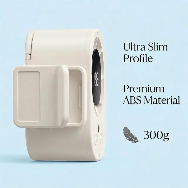 Alt view image 3 of 7 - Portable Mini Cooling Fan Mini Car Clip on Air Conditioner Fan with LED Display