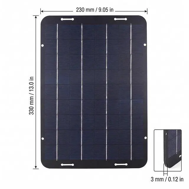 Alt view image 2 of 7 - 30W Portable Mono Solar Panel Trickle Charger Kit Car Battery Maintainer Van