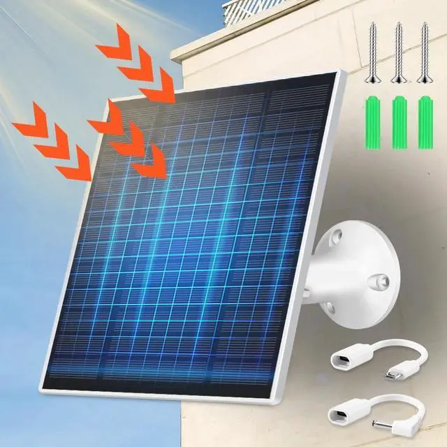Main image of 5W 5V Solar Panel for USB Power CCTV Camera Security Cam Battery Charger Outdoor