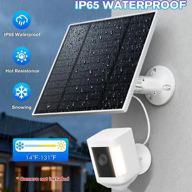 Alt view image 3 of 7 - 5W 5V Solar Panel for USB Power CCTV Camera Security Cam Battery Charger Outdoor