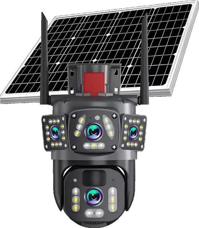 Main image of Solar Battery Powered Wireless WiFi Outdoor Pan/Tilt Home Security Camera System