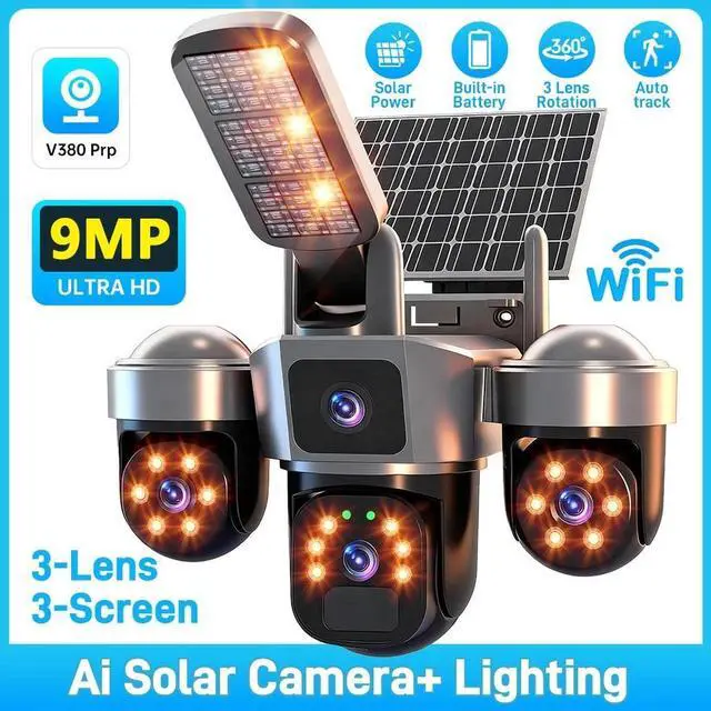 Alt view image 4 of 7 - Camaras De Seguridad Wifi Exterior HD Inalambrica Con Vision Nocturna Video US