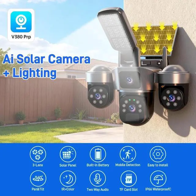 Alt view image 5 of 7 - Camaras De Seguridad Wifi Exterior HD Inalambrica Con Vision Nocturna Video US