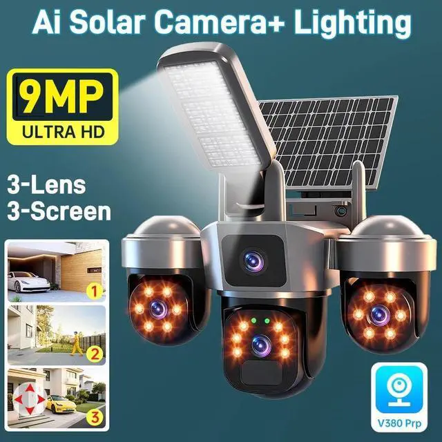 Alt view image 3 of 7 - Camaras De Seguridad Wifi Exterior HD Inalambrica Con Vision Nocturna Video US