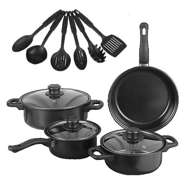 Alt view image 2 of 7 - 13PCS Cookware Set Nonstick Pots and Pans Home Kitchen Cooking Stainless Steel