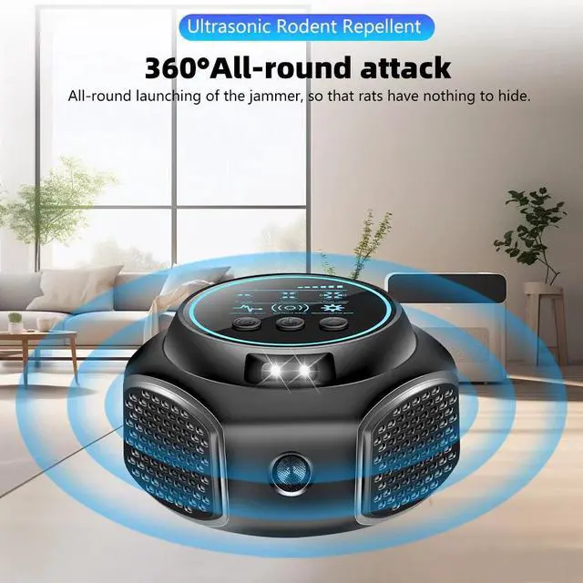 Alt view image 4 of 7 - 4-in-1 Ultrasonic Rodent Repellent Pest Repeller Mouse Blocker Rat Deterrent NEW