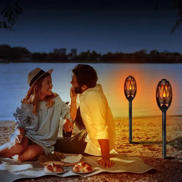 Alt view image 2 of 7 - Led Outdoor Speakers, IPX5 Waterproof Flame Torch Atmosphere Speaker