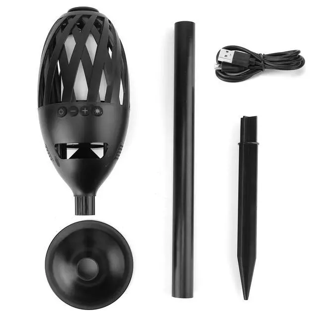 Alt view image 7 of 7 - Led Outdoor Speakers, IPX5 Waterproof Flame Torch Atmosphere Speaker