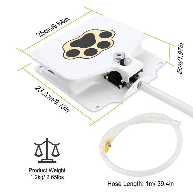 Alt view image 7 of 7 - Outdoor Dog Pet Water Fountain Step-on Brass Valve Dispenser System Sprinkler