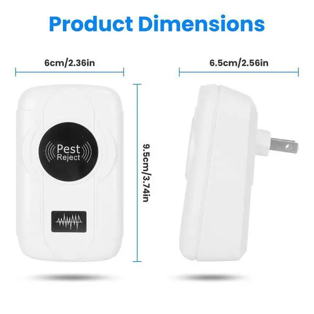 Alt view image 7 of 7 - 6x Ultrasonic Insect & 32 120KHz Plug-in Bug Repeller for Home