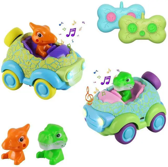 Main image of Remote Control Car for Toddlers, Dinosaur Car for Kids Age 2-4, Babies Toys