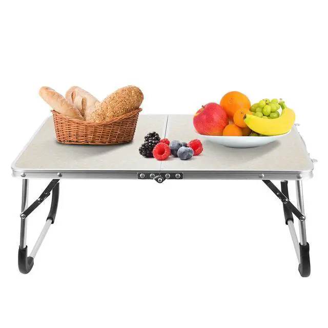 Alt view image 7 of 7 - Portable Camping Table Heavy Duty Lightweight Aluminum Picnic Table Outdoor Desk