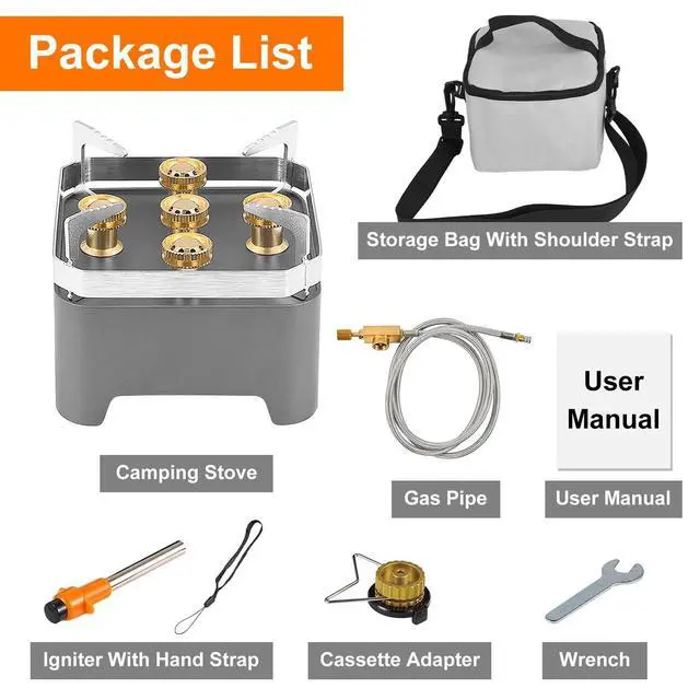 Alt view image 5 of 7 - Outdoor Backpacking Burner for Outdoor Hiking Camping Picnic Backpacking