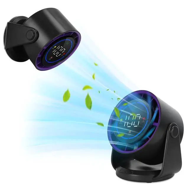 Alt view image 6 of 6 - Portable Fan Rechargeable Battery Powered,Stroller Fan for Desk Strong Clamp
