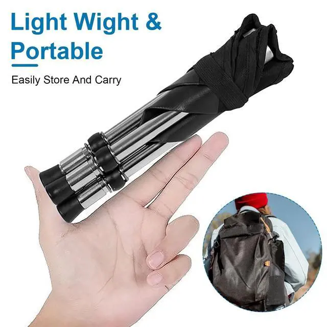 Alt view image 3 of 7 - Portable Folding Stool, Aluminum Ultralight Backpacking Stool for Outdoor