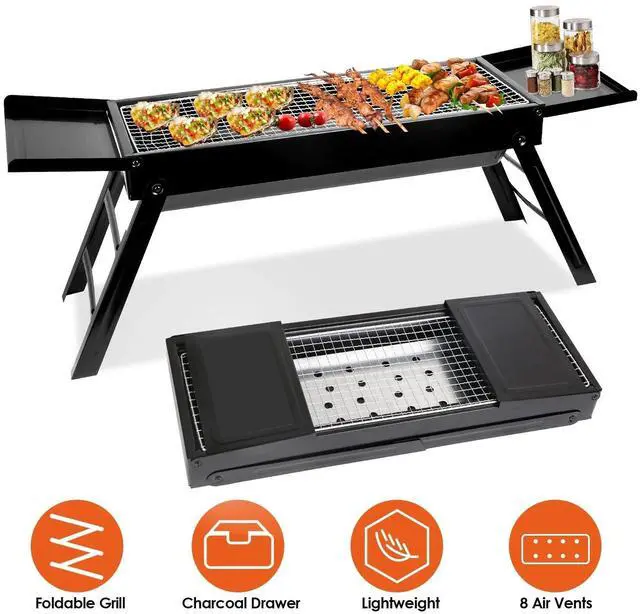 Main image of Portable BBQ Folding Charcoal Grill for Outdoor Cooking Lightweight&Compact