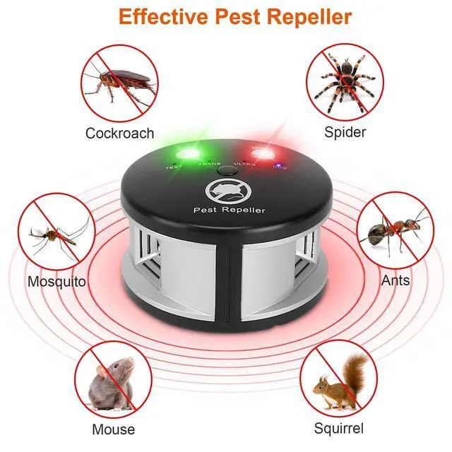 Alt view image 2 of 7 - Ultrasonic Repellent 360° Electronic Control Pest Rat Cat Mice Rodent Repeller