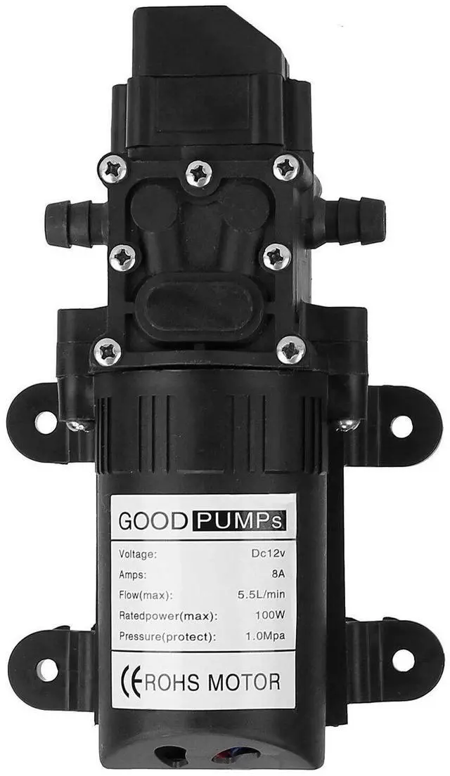 Main image of 12V Self Priming Sprayer 123PSI Electric Water Pump for RV Camper Marine Boat
