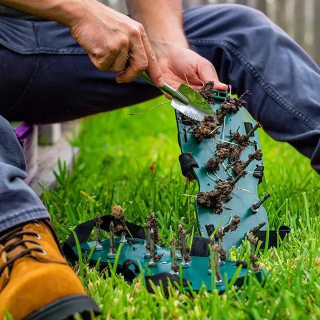 Main image of 1Pair Lawn Aerator Shoes Gardening Tool to Loosen The Soil & Promote Root Growth