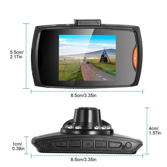 Alt view image 6 of 7 - High Definition 1080P Car DVR Camera Dash Cam with 90° Angle Night Vision