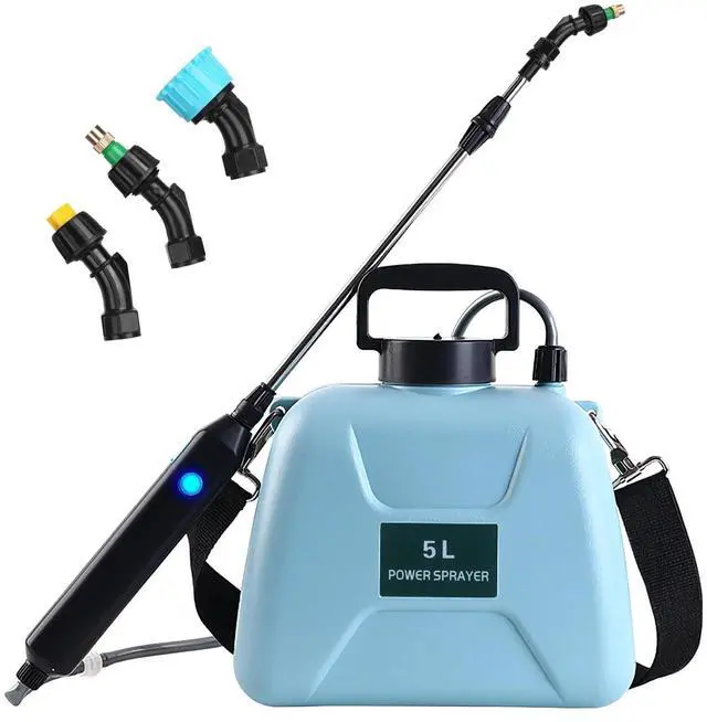 Main image of 5L Electric Garden Pump Sprayer Spraying Battery Powered Watering With 3 Nozzles