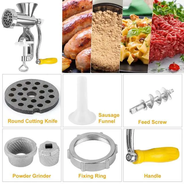 Alt view image 4 of 7 - Manual Sausage Maker&Meat Grinder Hand Operated Mincer for Efficiently Pork Beef