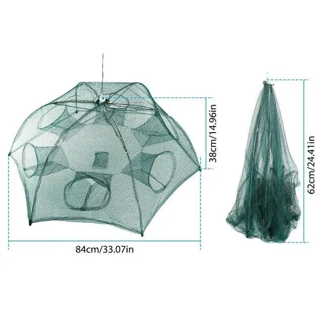 Alt view image 4 of 7 - Portable Automatic Fishing Trap Net - Bait Catcher for Shrimp Minnow & Crab