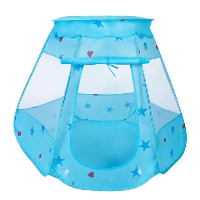Alt view image 6 of 7 - Kids Pop Up Game Tent Featuring Prince Princess Design Spacious Indoor Outdoor