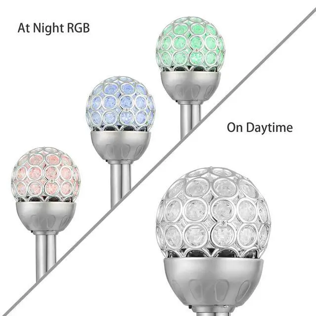 Alt view image 6 of 7 - 3Pcs RGB LED Lights Garden Lawn Landscape Decor Lamps Waterproof