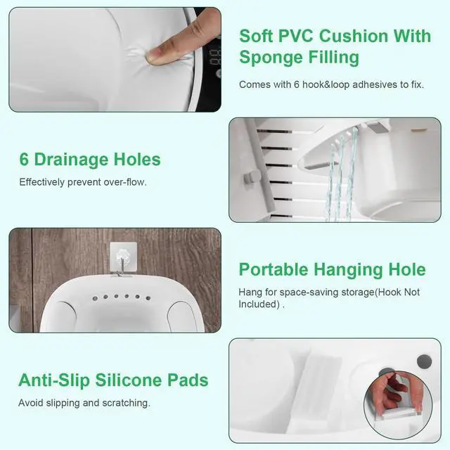 Alt view image 7 of 7 - Electric Sitz Bath Tub W/ Dual Nozzle &Water Temperature Display for Toilet Seat