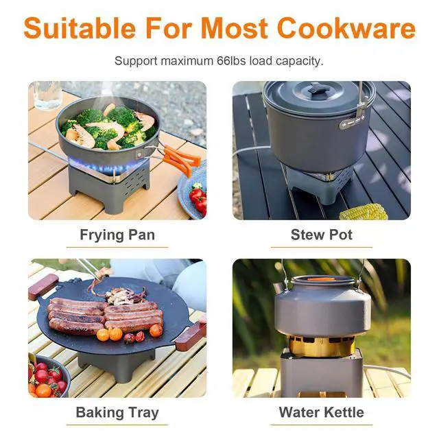 Alt view image 5 of 7 - 12000W Portable Camping Stove With Cassette Adapter Windproof Outdoor