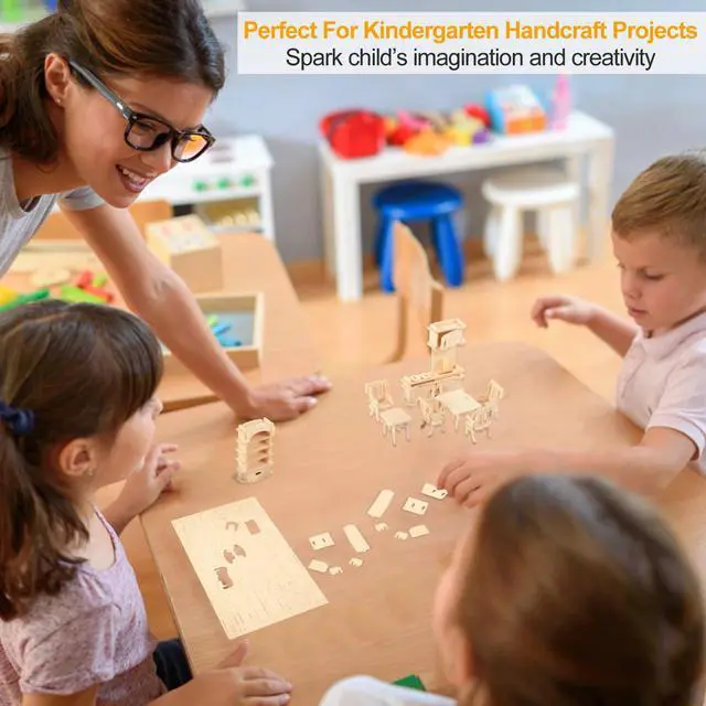 Alt view image 6 of 7 - 34Pcs Dollhouse Furniture Accessories Set House Furniture Play House Accessories