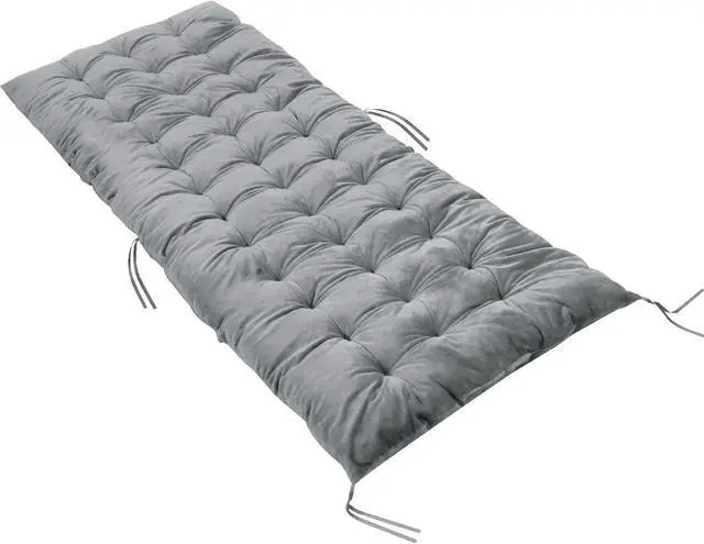 Alt view image 2 of 7 - 67" Lounge Chair Cushion for Outdoor Furniture Cushion Thick Cushion Pad Grey
