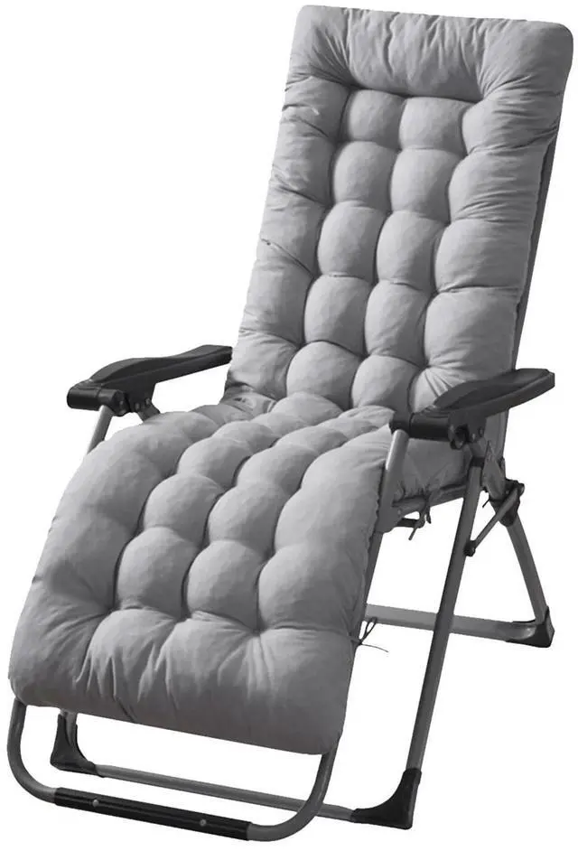 Main image of 67" Lounge Chair Cushion for Outdoor Furniture Cushion Thick Cushion Pad Grey