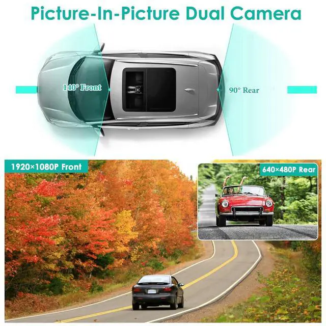Alt view image 5 of 7 - 4.3in 1080P Car DVR Camera RecorderDash Cam Camcorder Camera G-sensor Recorder
