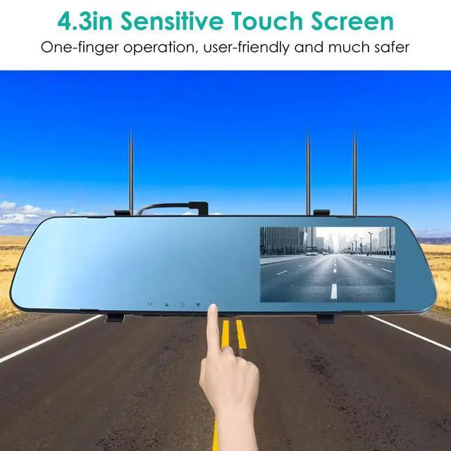 Alt view image 2 of 7 - 4.3in 1080P Car DVR Camera RecorderDash Cam Camcorder Camera G-sensor Recorder