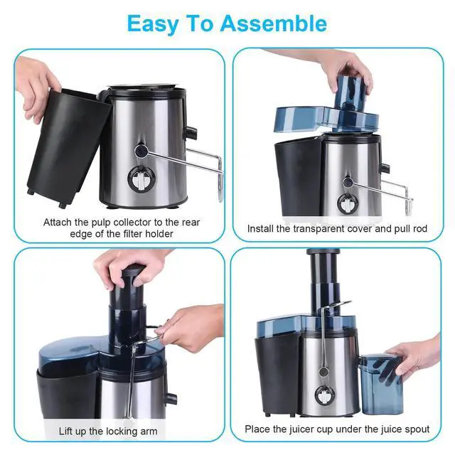 Alt view image 7 of 7 - 54Oz 1000W Electric Juicer Fruit Veg Blender High Juice Extractor Citrus Machine