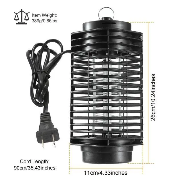 Alt view image 4 of 7 - Electric Mosquito Zapper UV LED Fly Bug Trap Killer Lamp for Home Indoor Outdoor