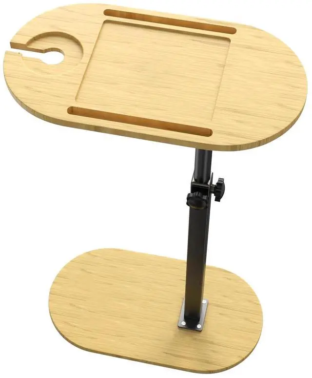 Main image of Bamboo Bathtub Tray Table w/ Adjustable Height Bathtub Side for Luxury Bath Home