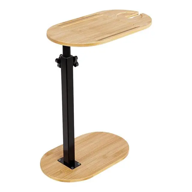 Alt view image 4 of 7 - Bamboo Bathtub Tray Table w/ Adjustable Height Bathtub Side for Luxury Bath Home