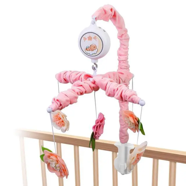 Alt view image 4 of 7 - Musical Baby Crib Mobile 12 Melodies Rotating Nursery Mobile for Newborn