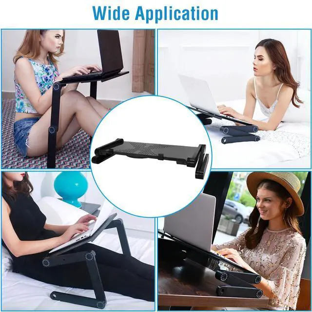 Alt view image 7 of 7 - Portable Notebook Laptop Desk Table Lap Stand Heavy Duty Bed Tray Mouse Board