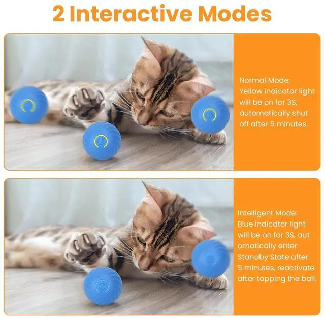 Alt view image 5 of 7 - Fast Rolling Ball in Play Mat, Auto Motion Activated Moving Ball Hide &Seek Game