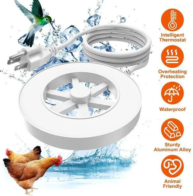 Main image of Automatic Birdbath Water Heater Smart Thermostat Sensor Outdoor