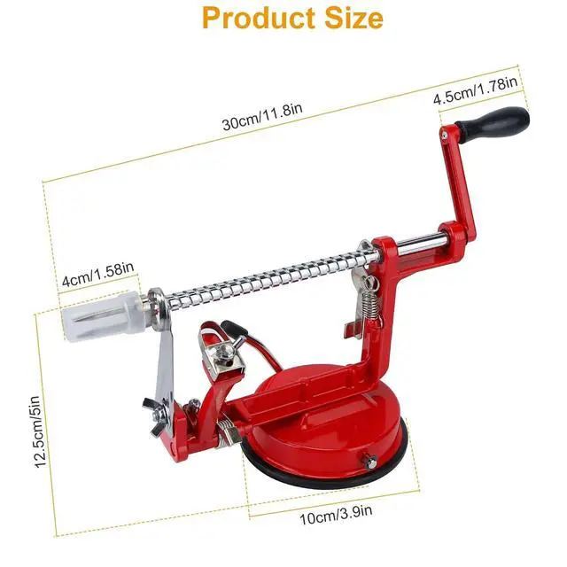 Alt view image 4 of 7 - 3 in 1 Apple Pear Peeler Slicer Manual Potato Cutter Parer Fruit Dicer Kitchen
