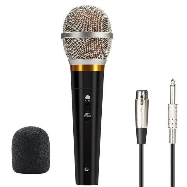 Alt view image 3 of 7 - Handheld Dynamic Microphone With On/Off Switch 13ft Detachable XLR Cable