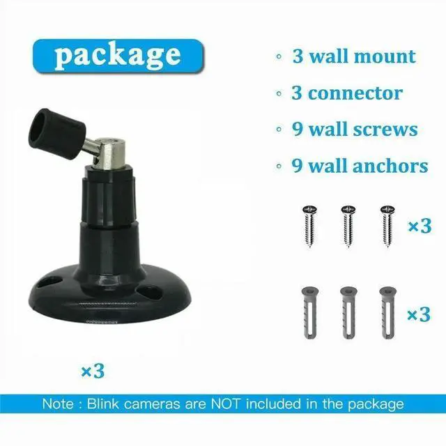 Alt view image 4 of 5 - 3X Blink XT/2 In/Outdoor Camera Wall Mount Bracket Protective Adjustable Holder