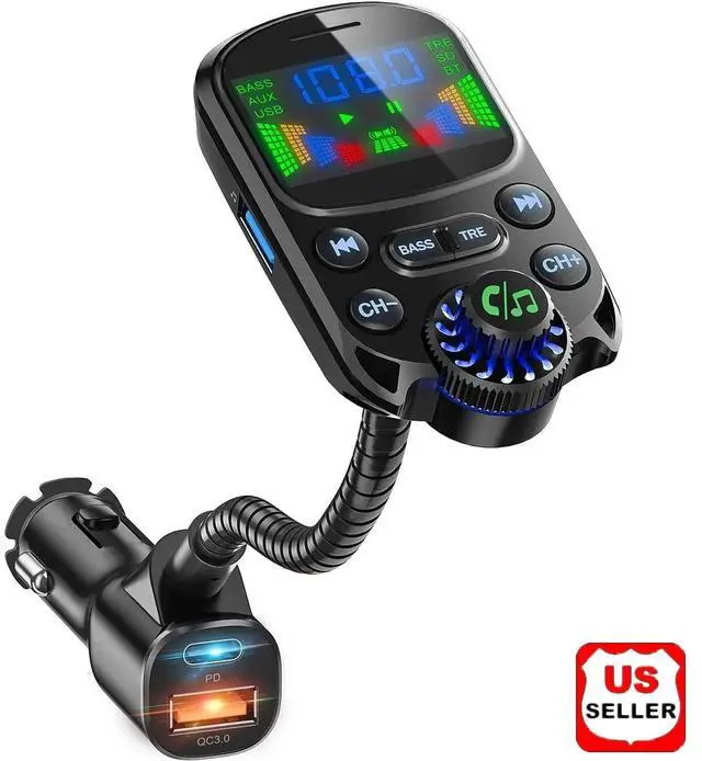 Main image of Car Bluetooth FM Transmitter Radio MP3 Wireless Adapter Hands-Free 3Port Charger