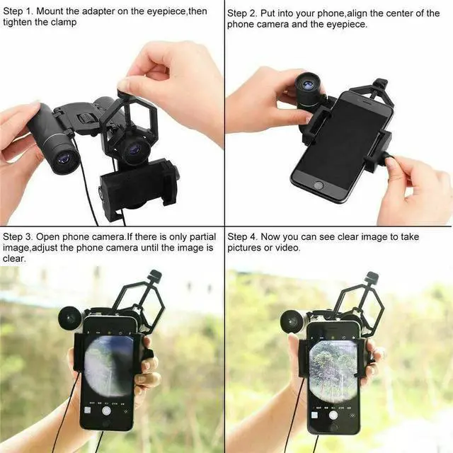 Alt view image 4 of 5 - NEW Universal Telescope Cell Phone Mount Adapter for Monocular Spotting Scope US