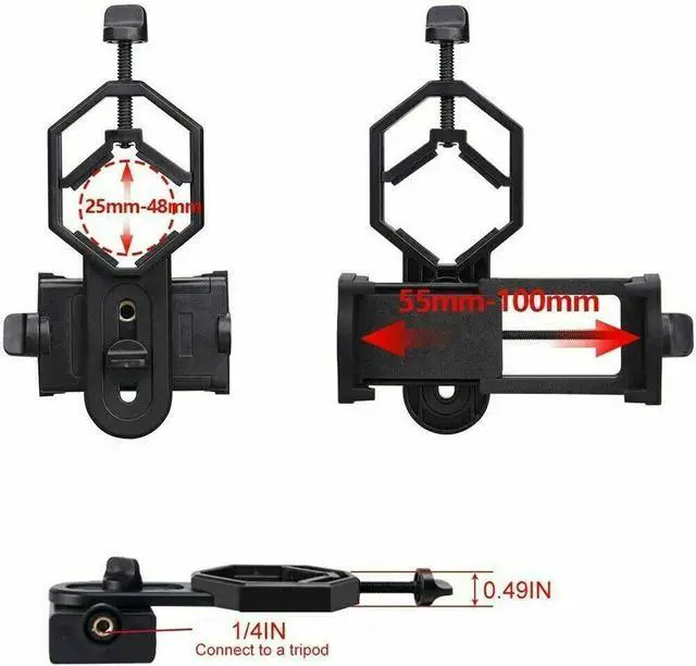 Alt view image 3 of 5 - NEW Universal Telescope Cell Phone Mount Adapter for Monocular Spotting Scope US